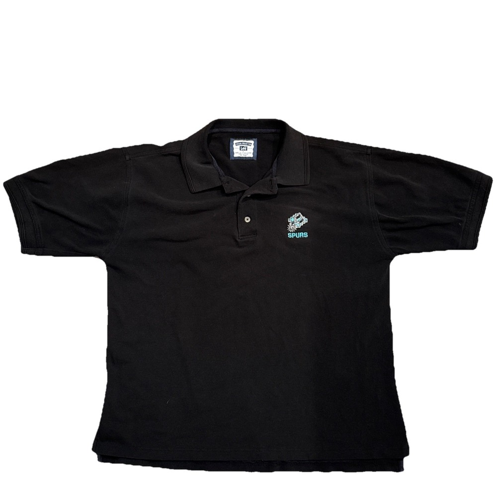 Vintage Y2K Lee Classic Collection Spurs Logo Polo Shirt Size L